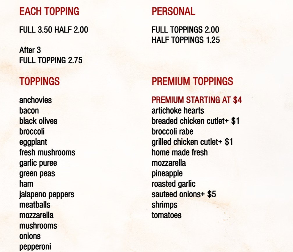 menu image