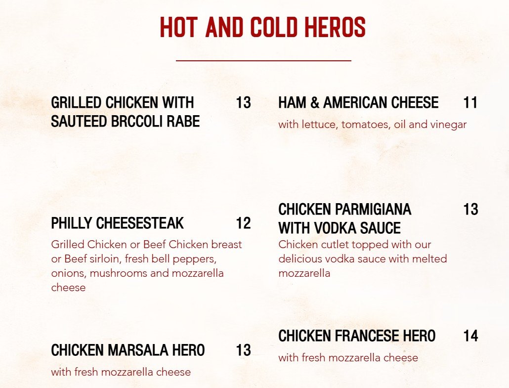 menu image