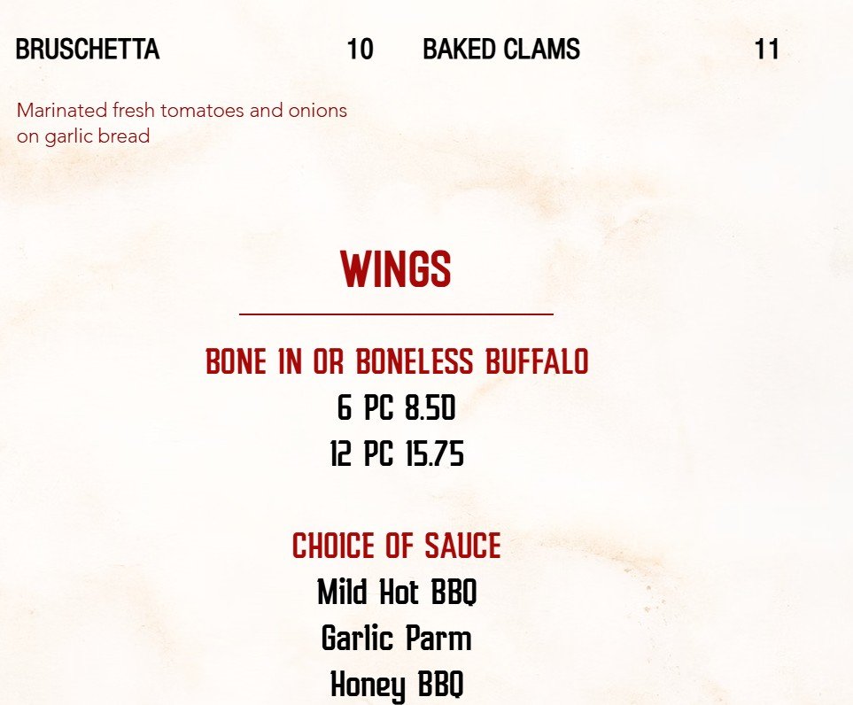 menu image