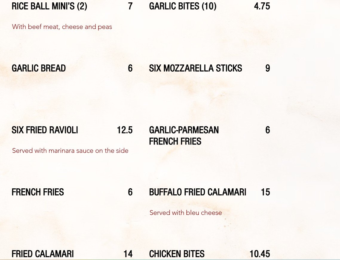 menu image