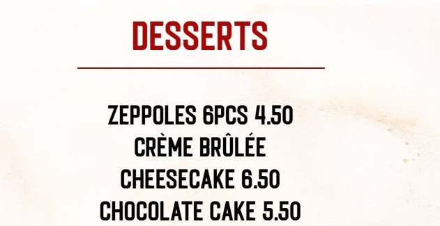 menu image