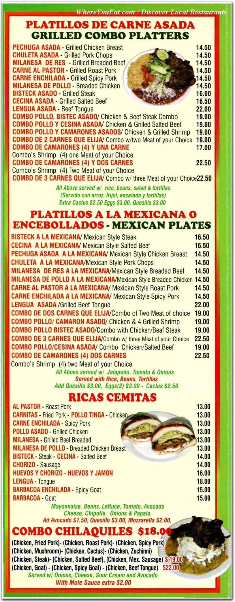 menu image