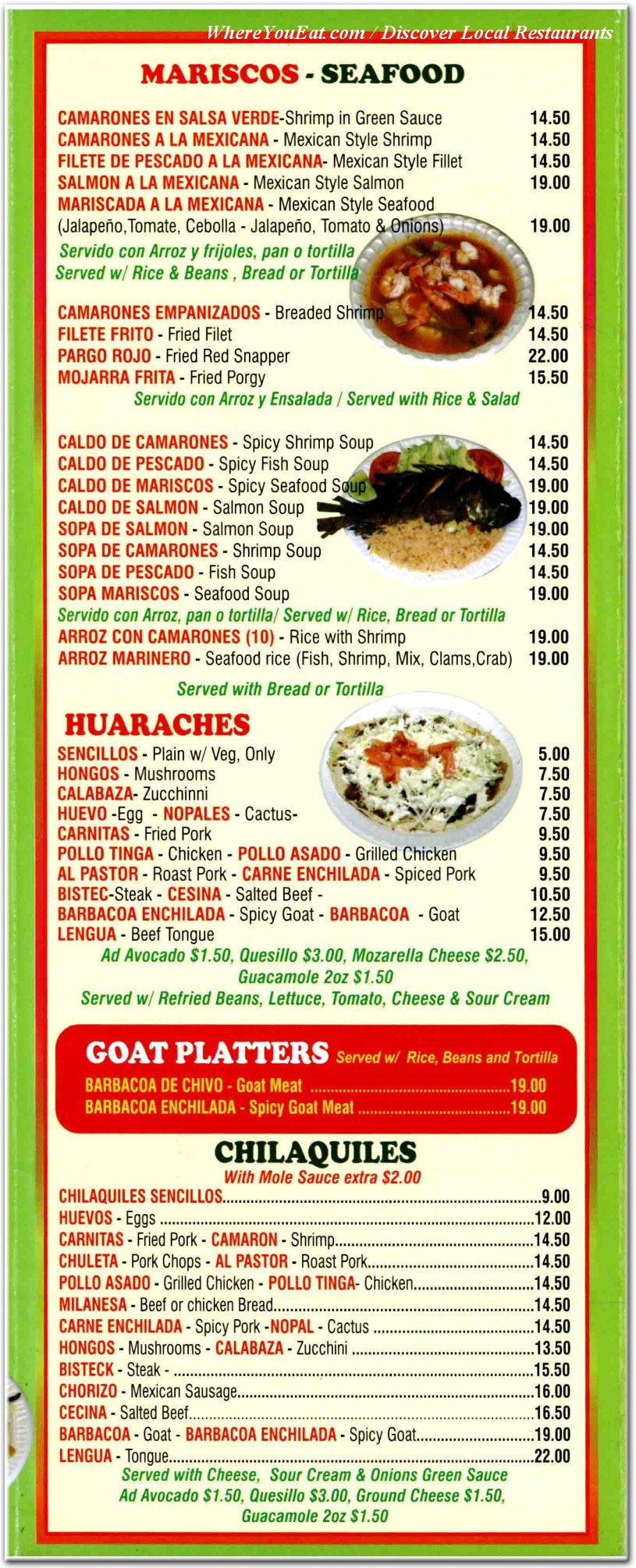 menu image