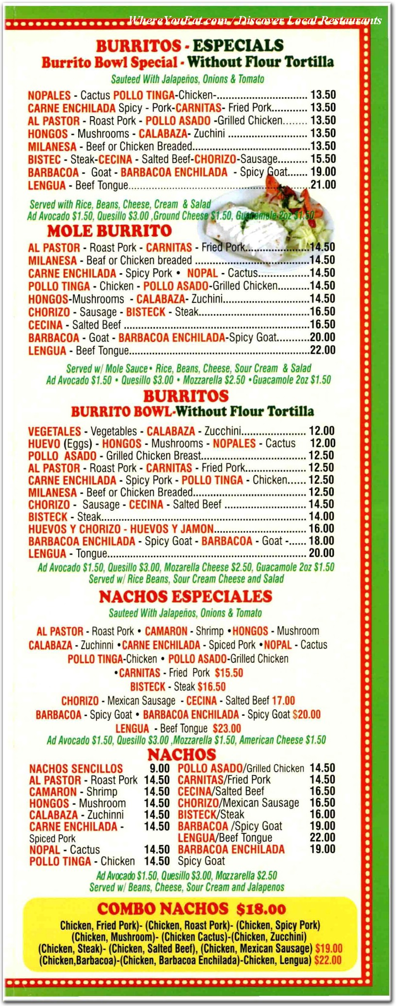 menu image