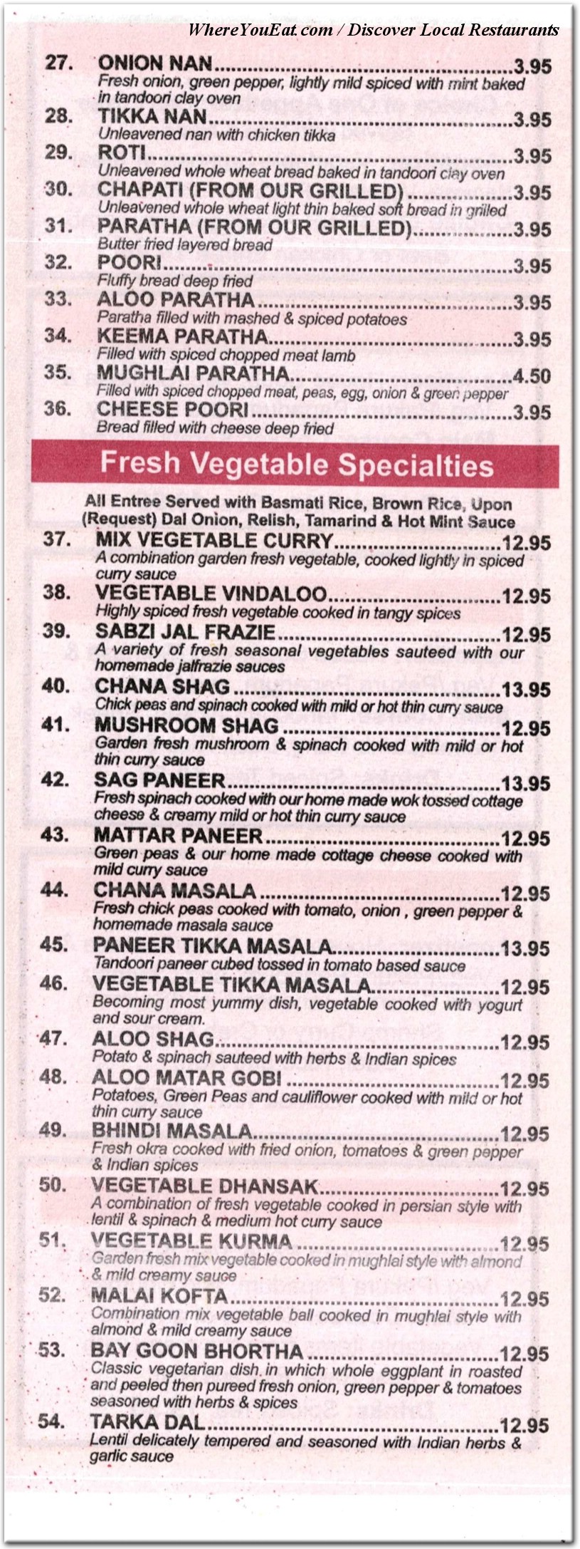 menu image