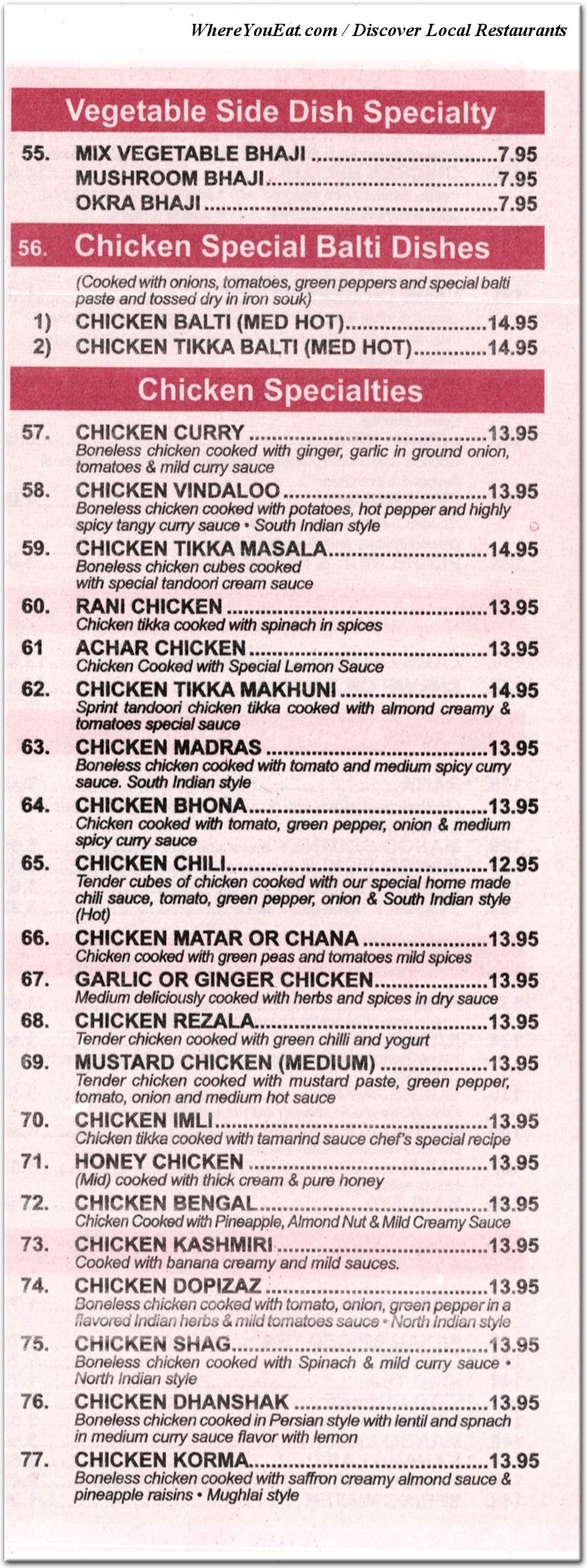 menu image