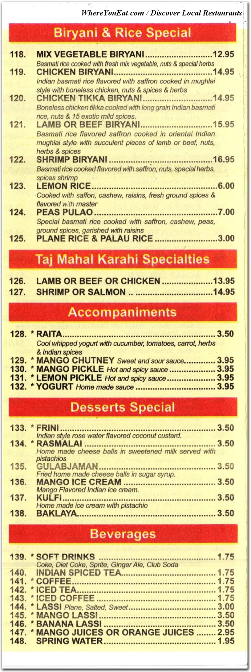 menu image