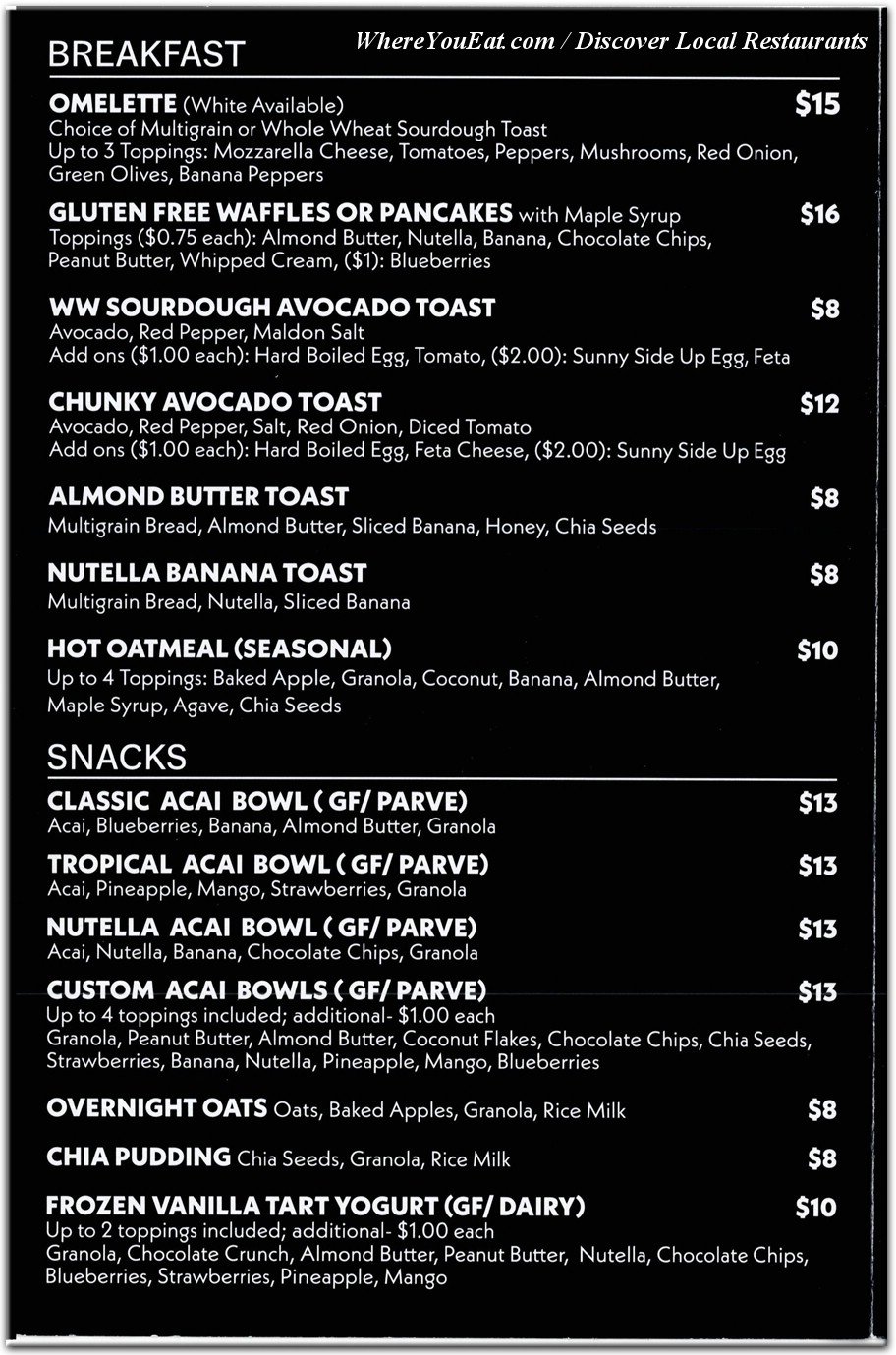 menu image