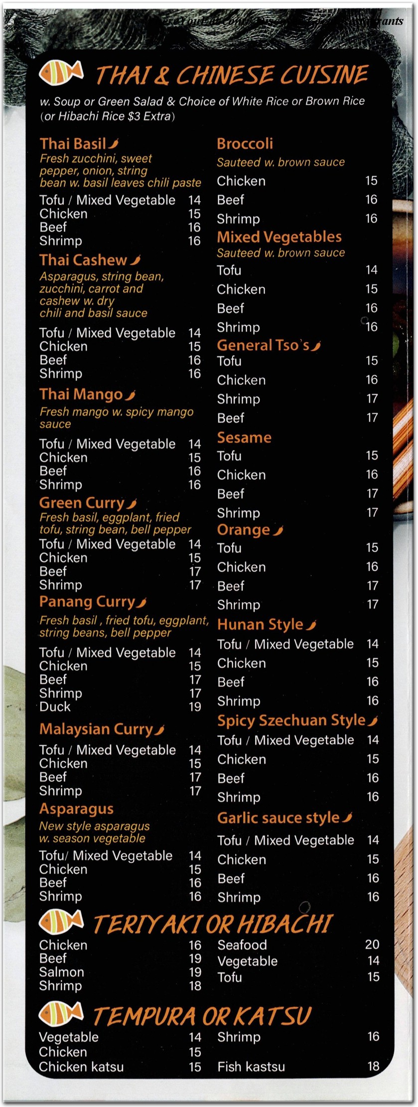 menu image