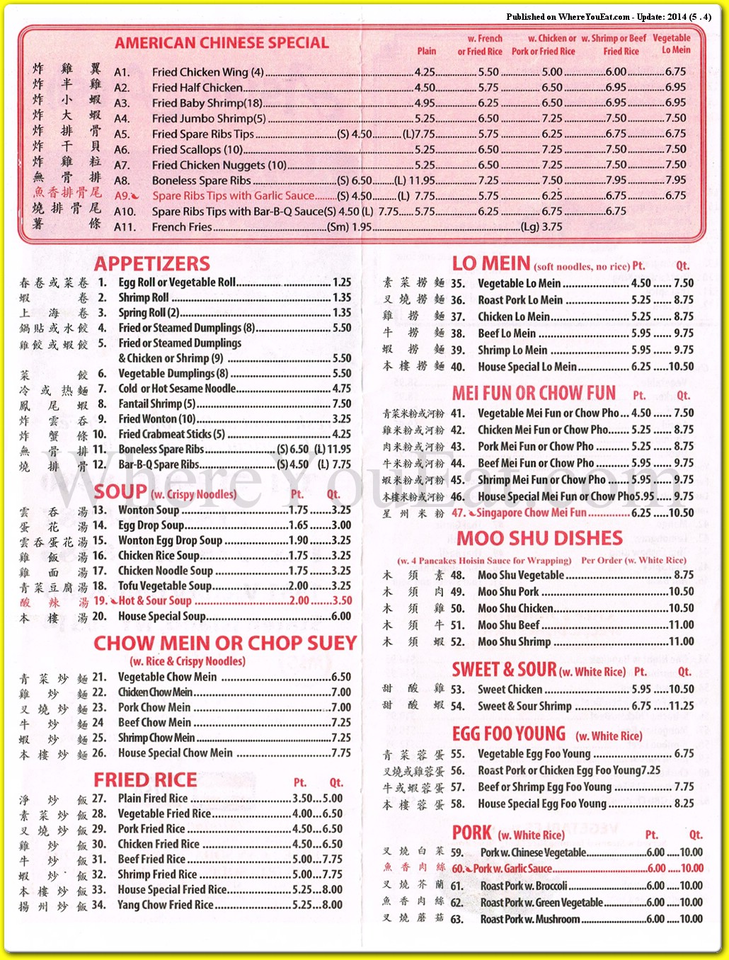 menu image