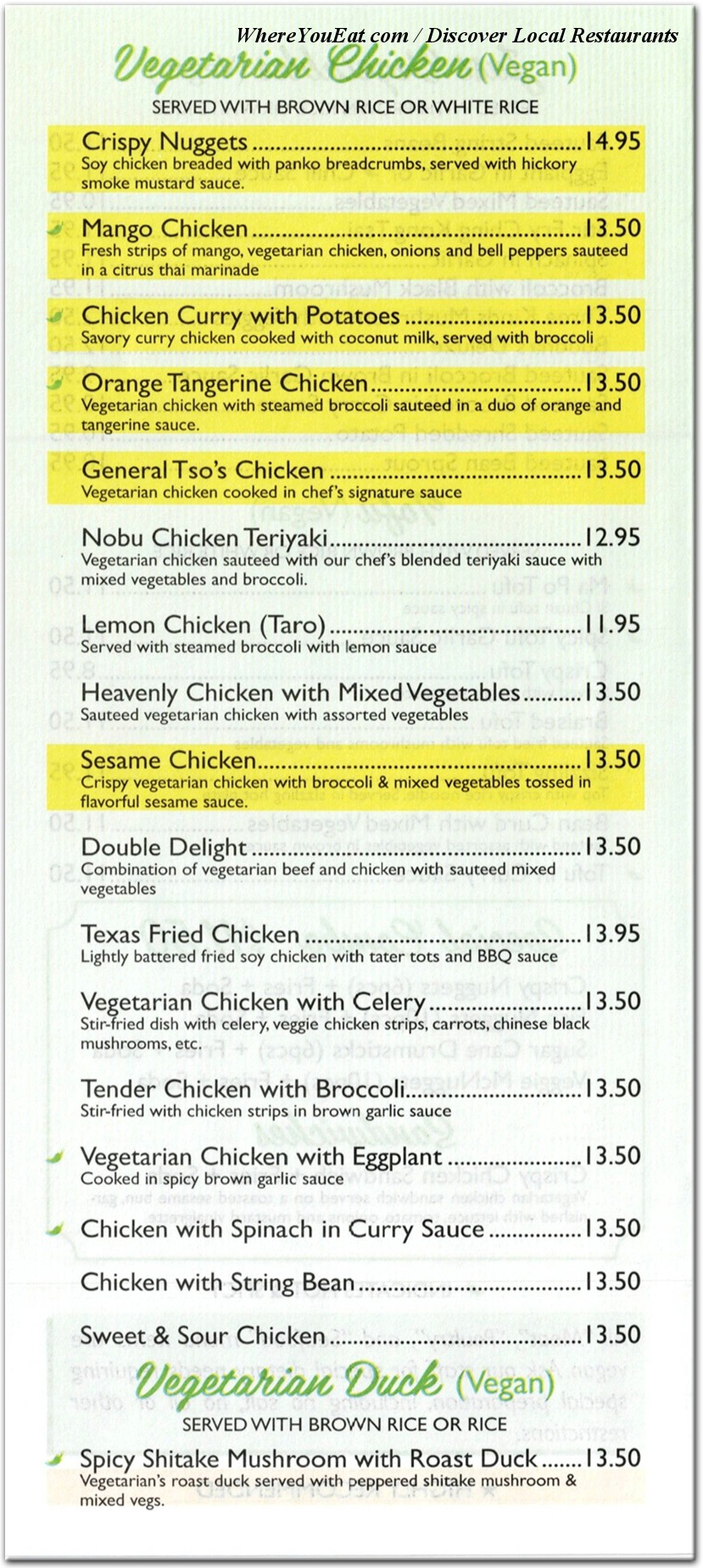 menu image