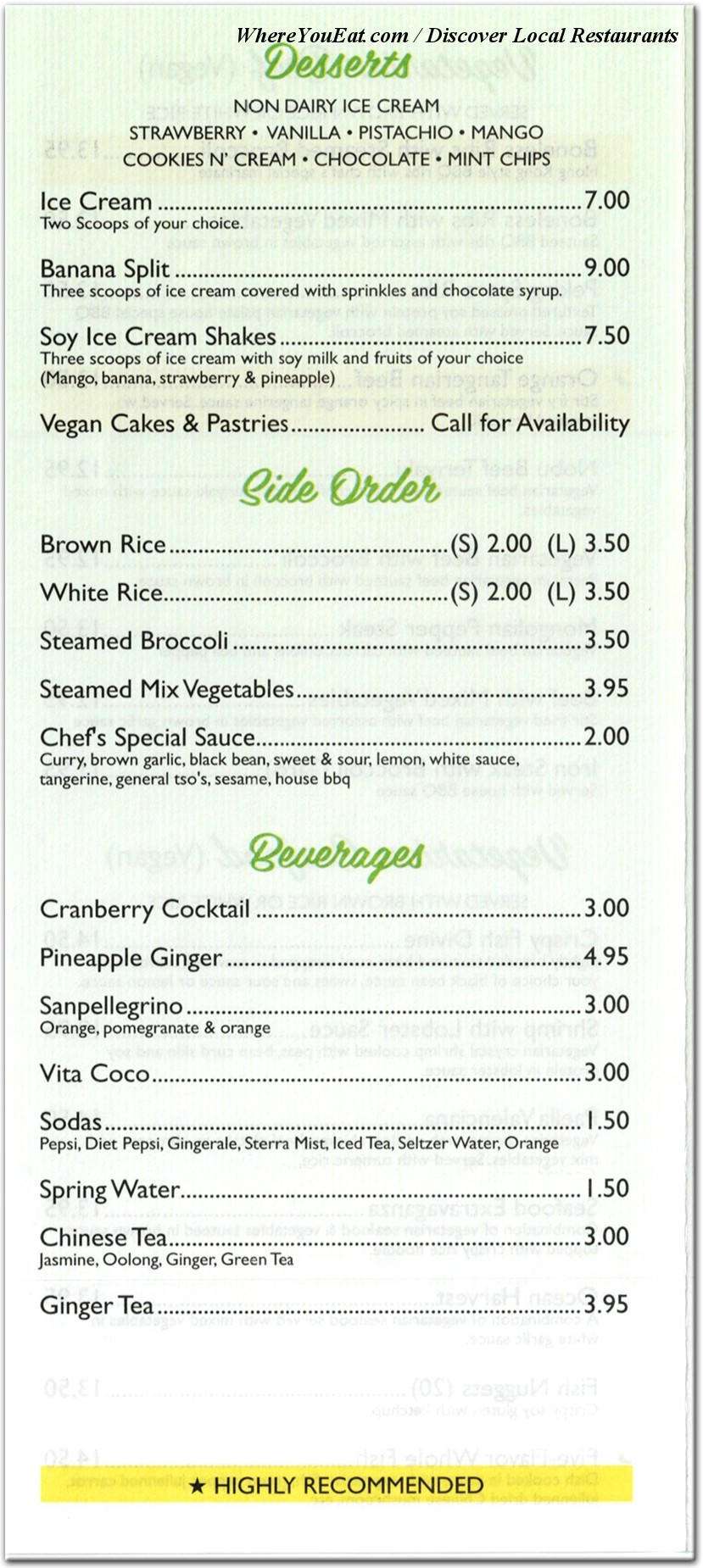 menu image