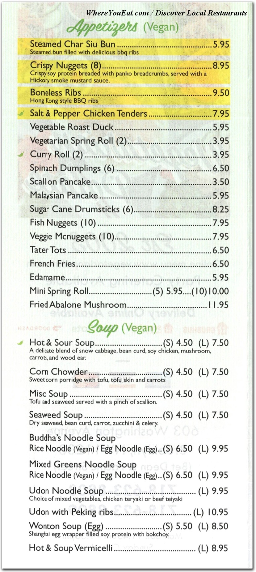 menu image