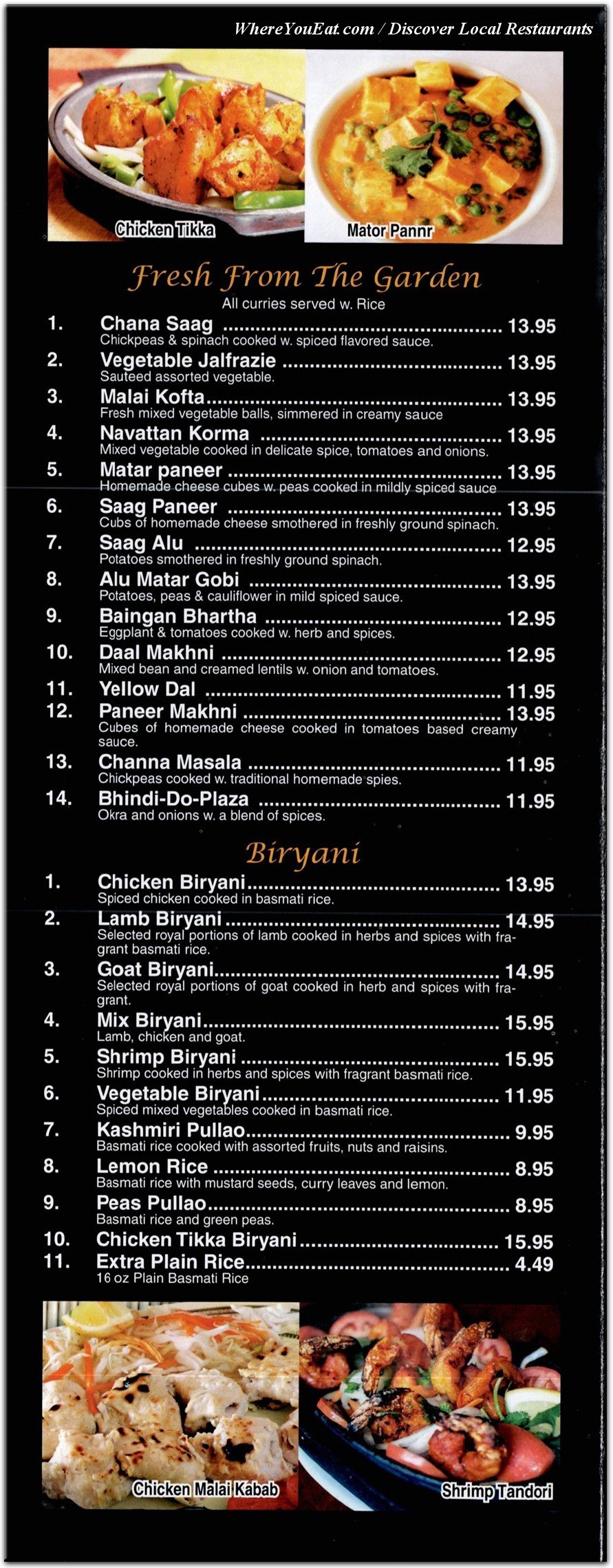 menu image
