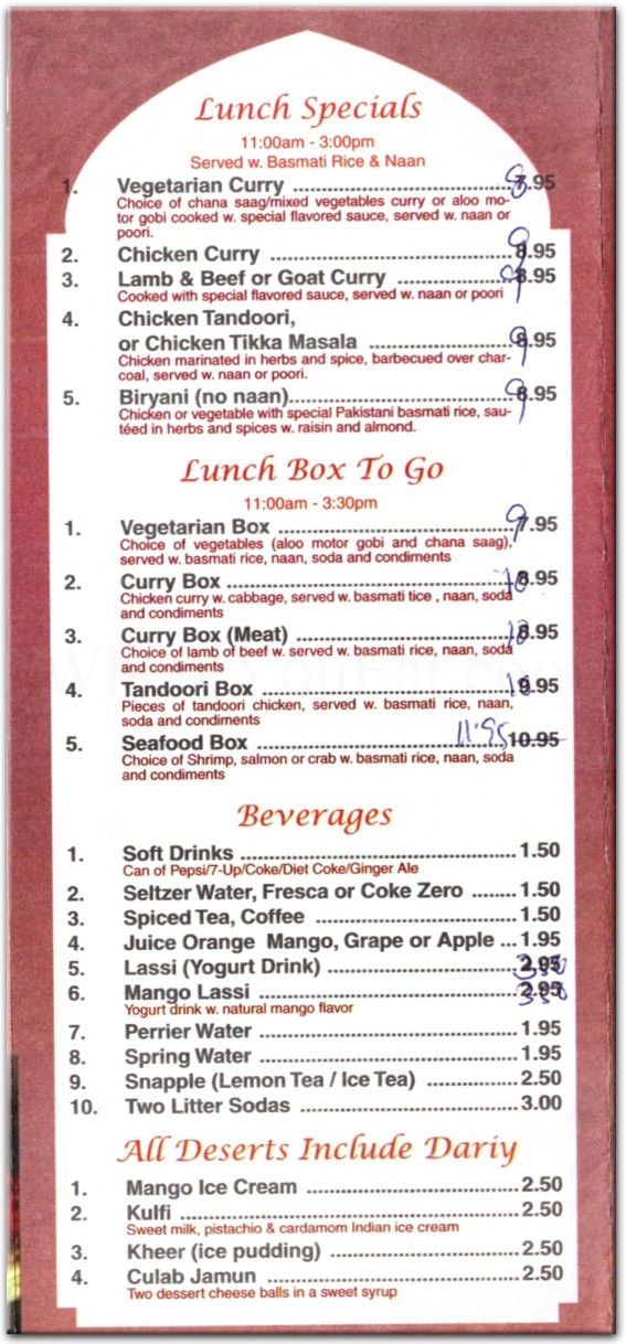 Ashoka Grill Restaurant in Brooklyn / Official Menus & Photos