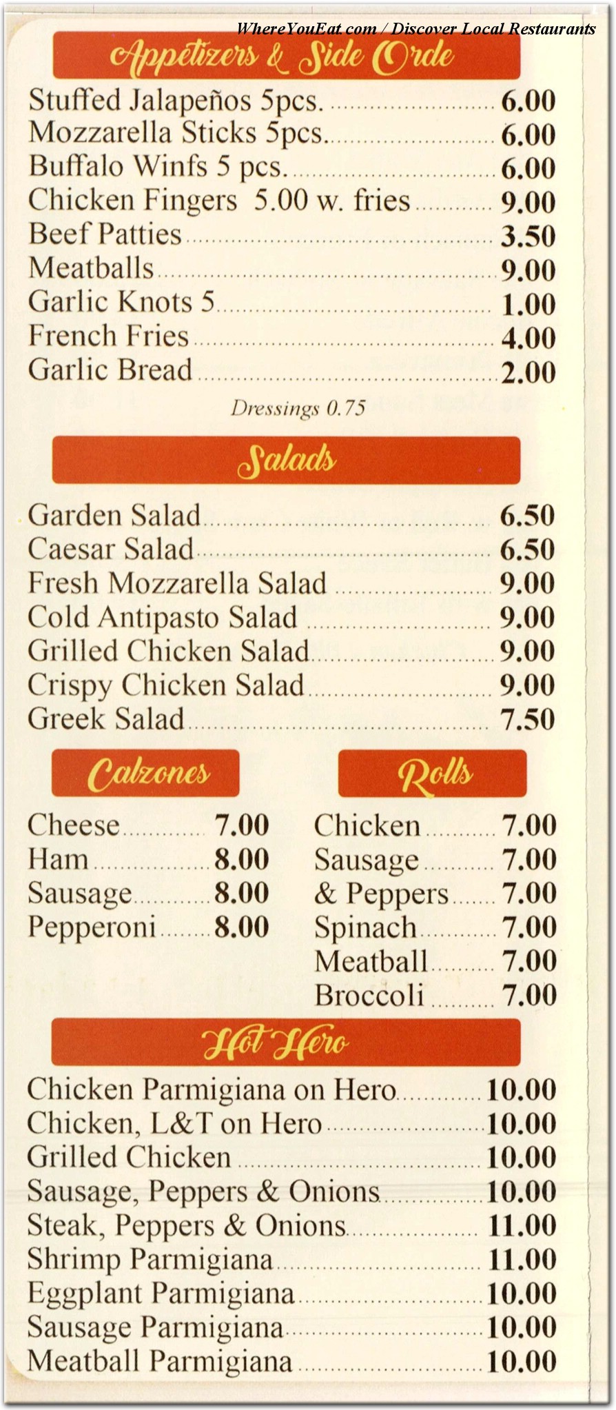 menu image