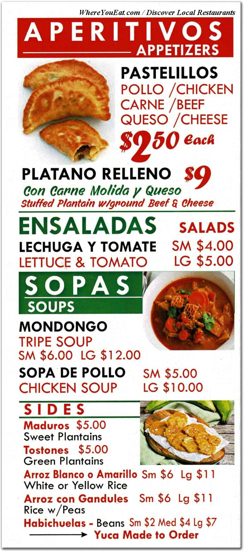 menu image