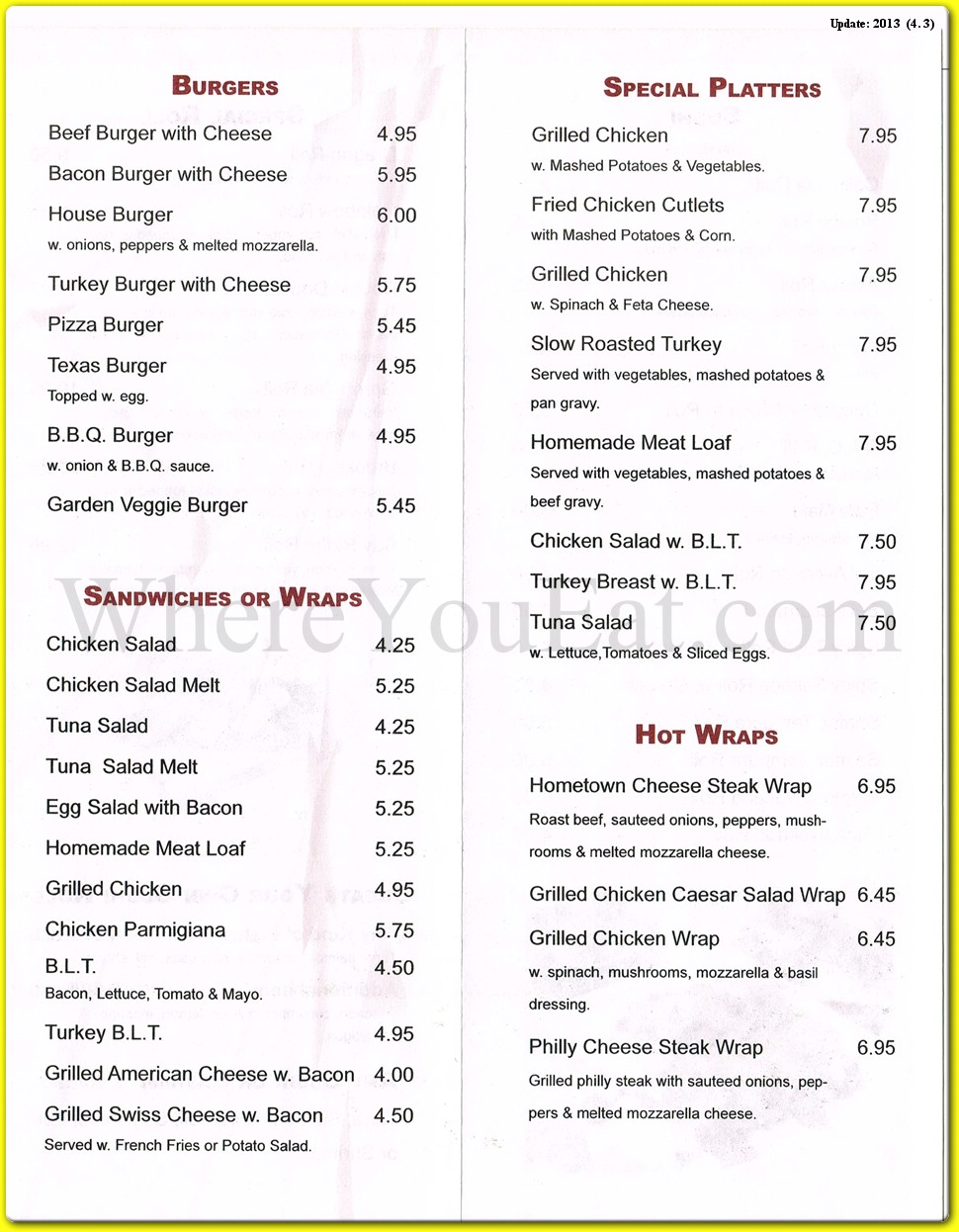 menu image