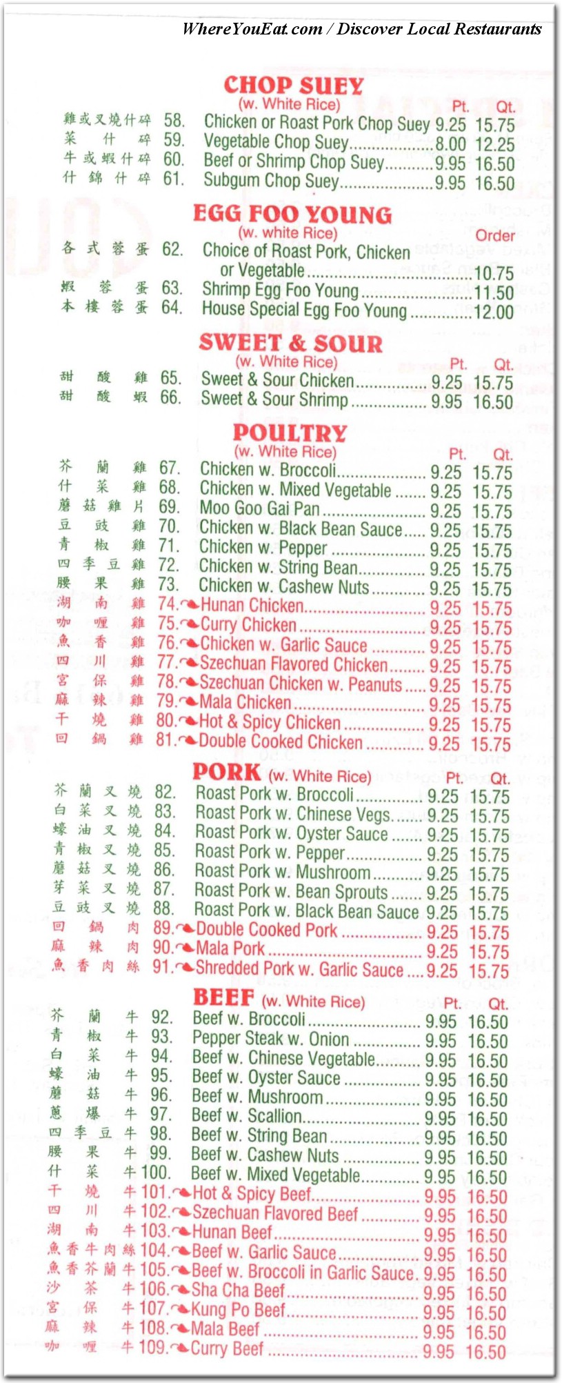 menu image
