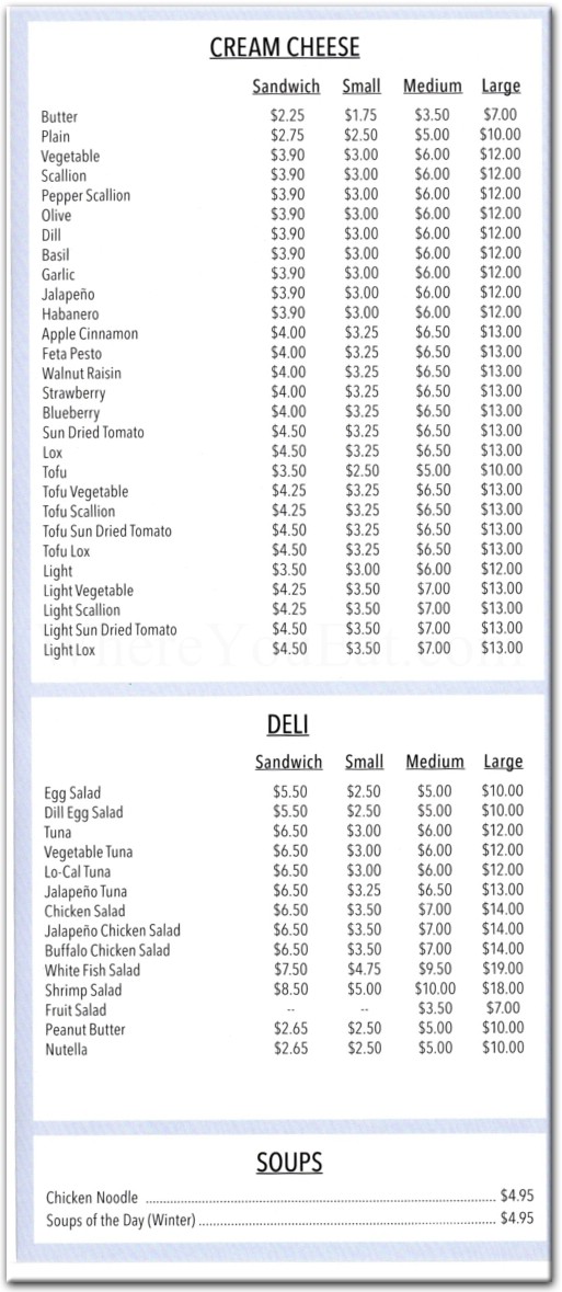 Bergen Bagels Restaurant in Brooklyn / Menus & Photos