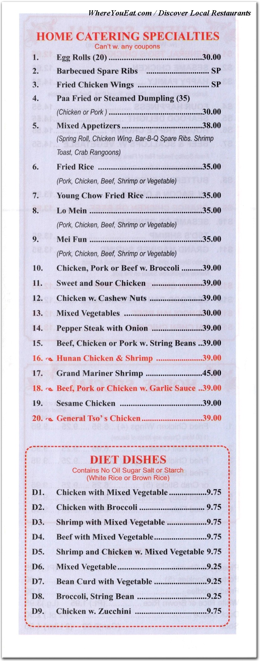 menu image