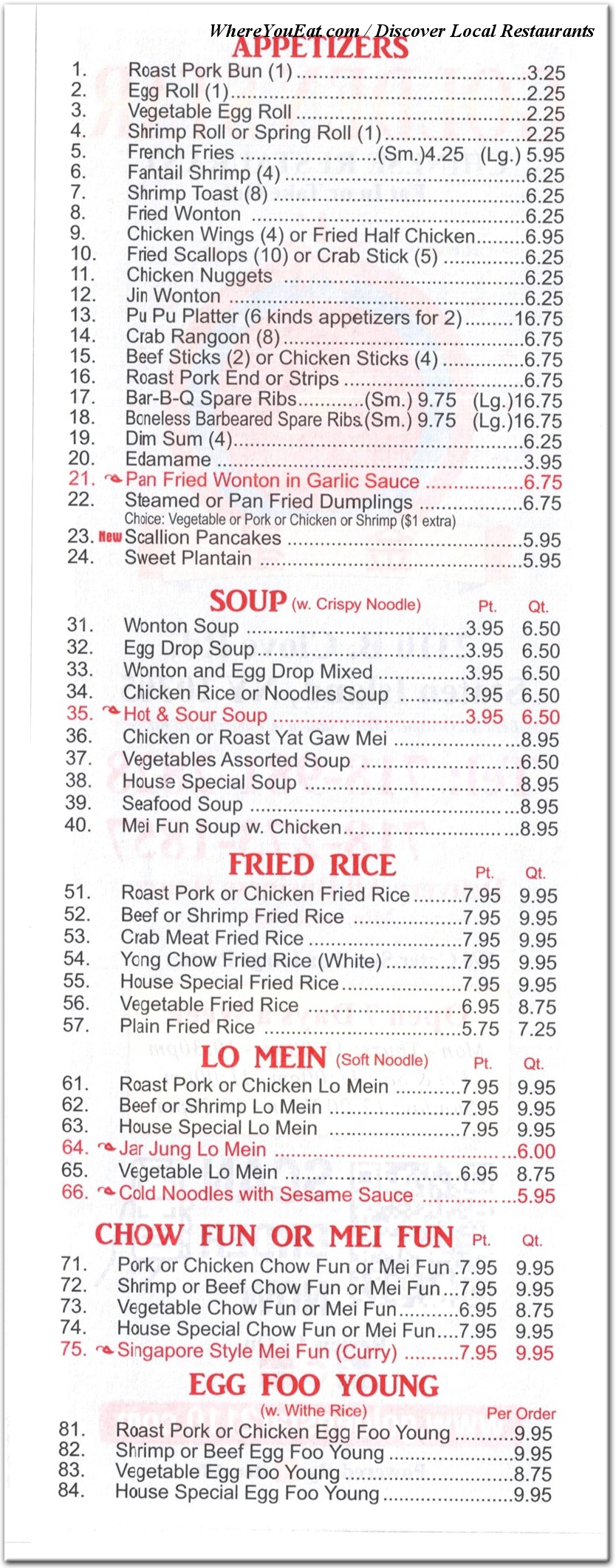 menu image
