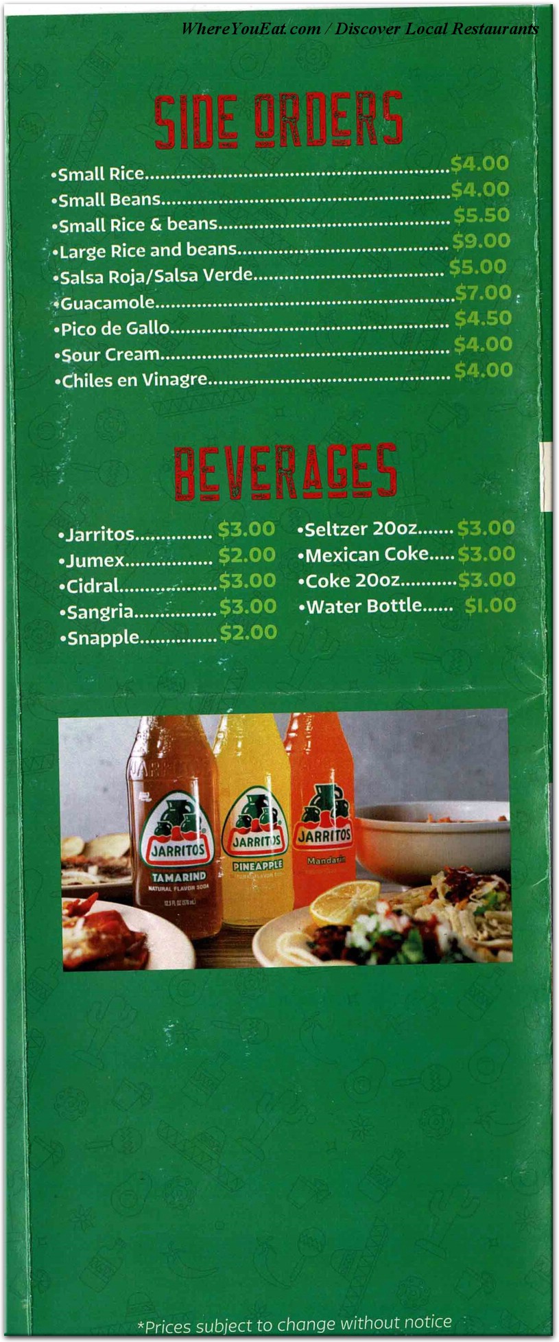 menu image