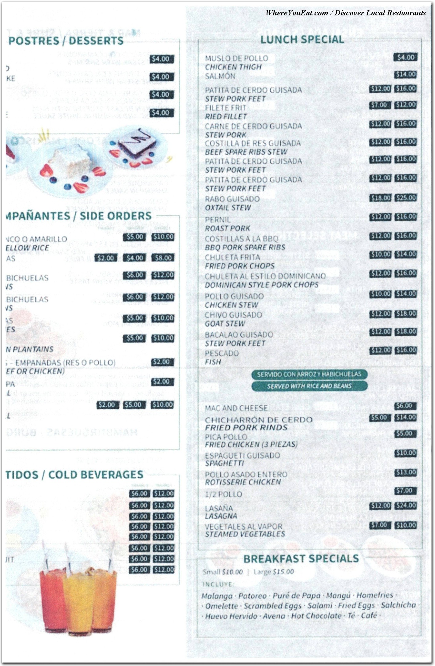 menu image