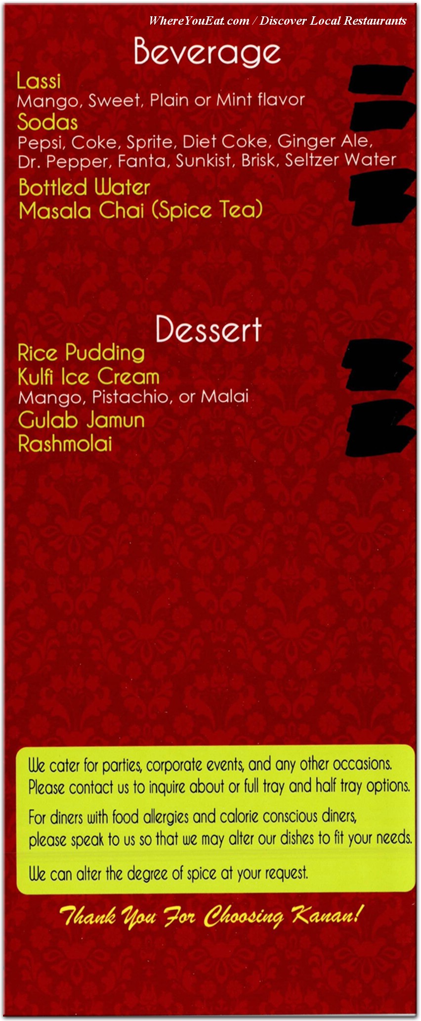 menu image