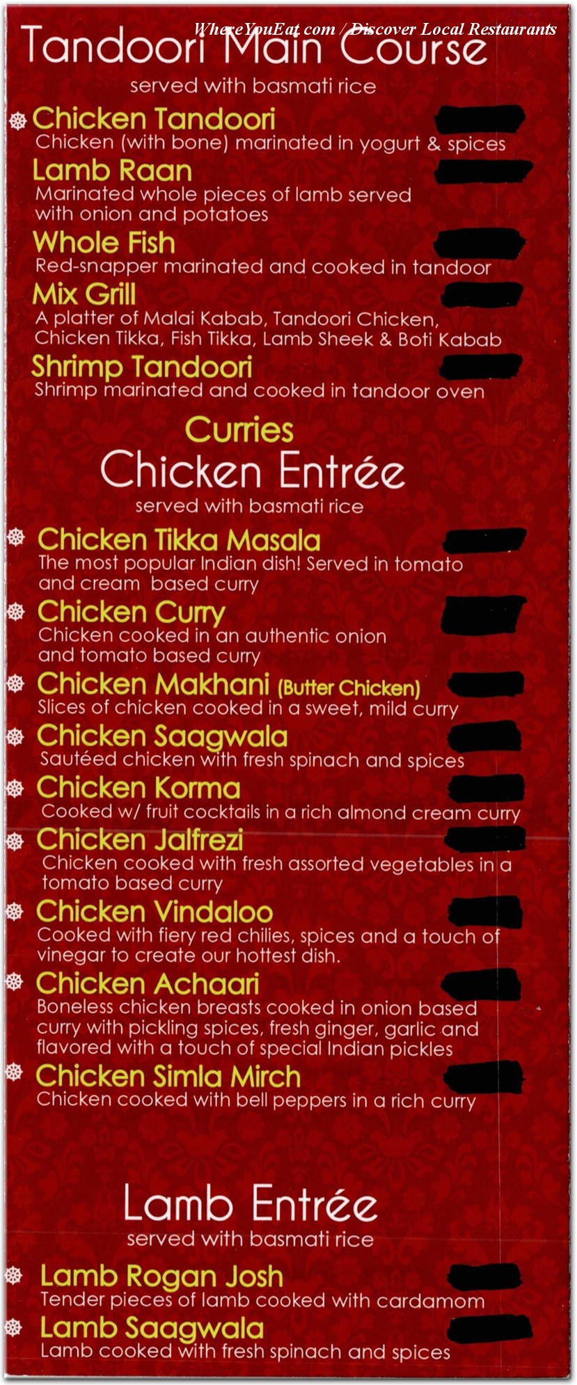 menu image