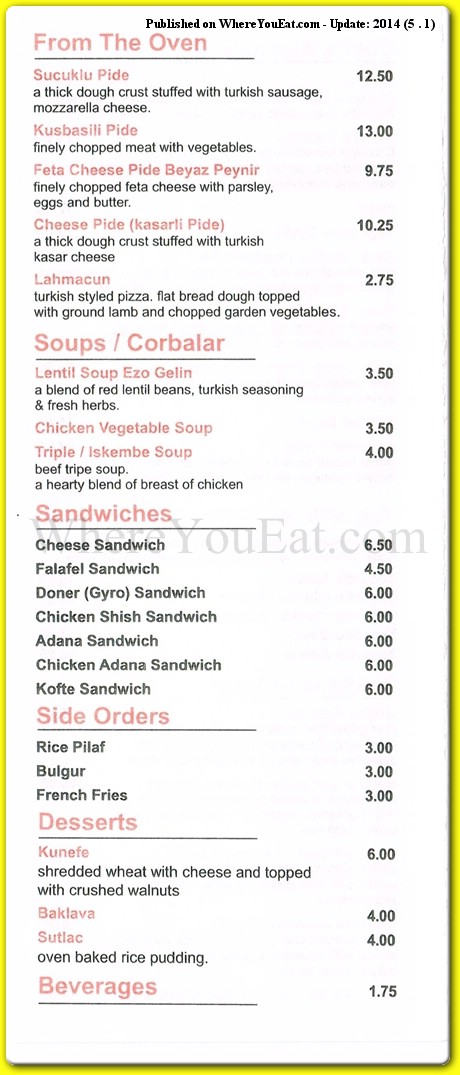 menu image