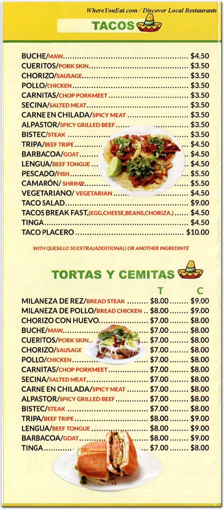 menu image