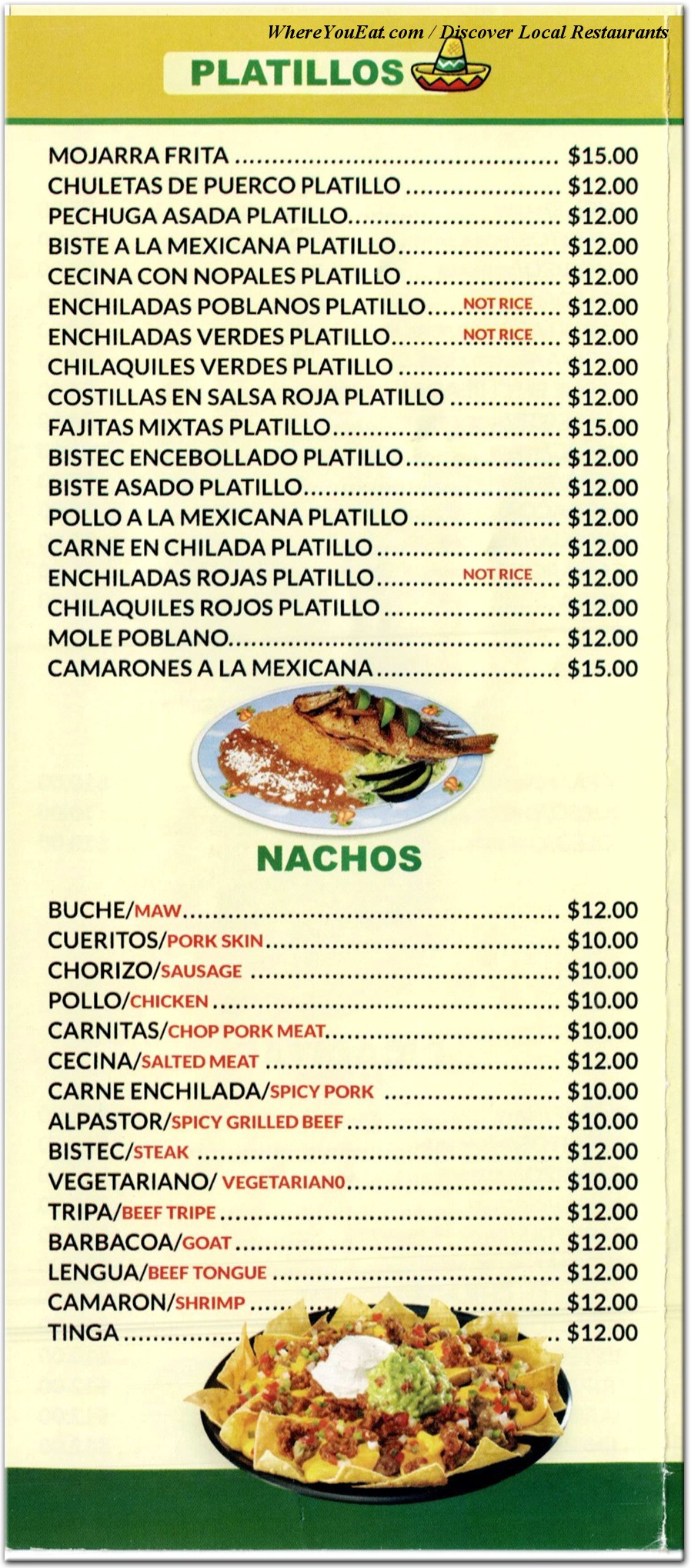 menu image