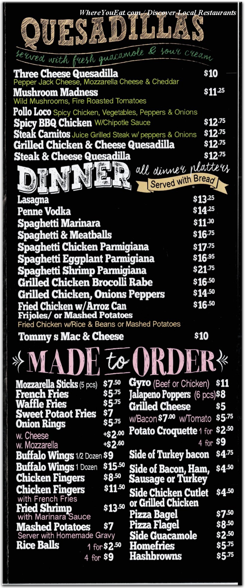 menu image