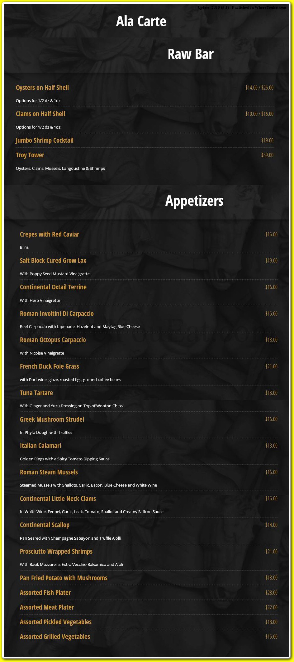 menu image