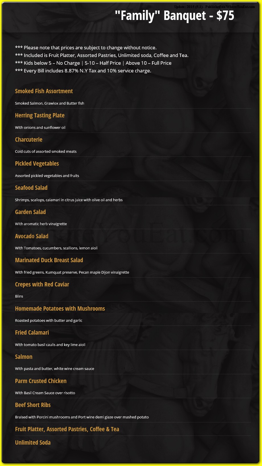 menu image