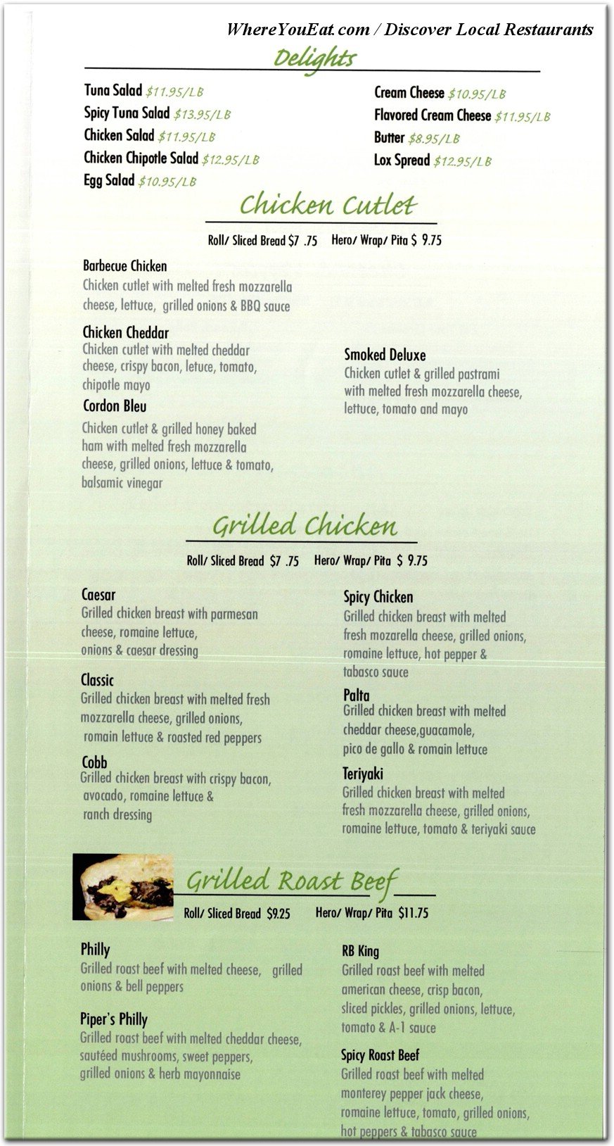 menu image