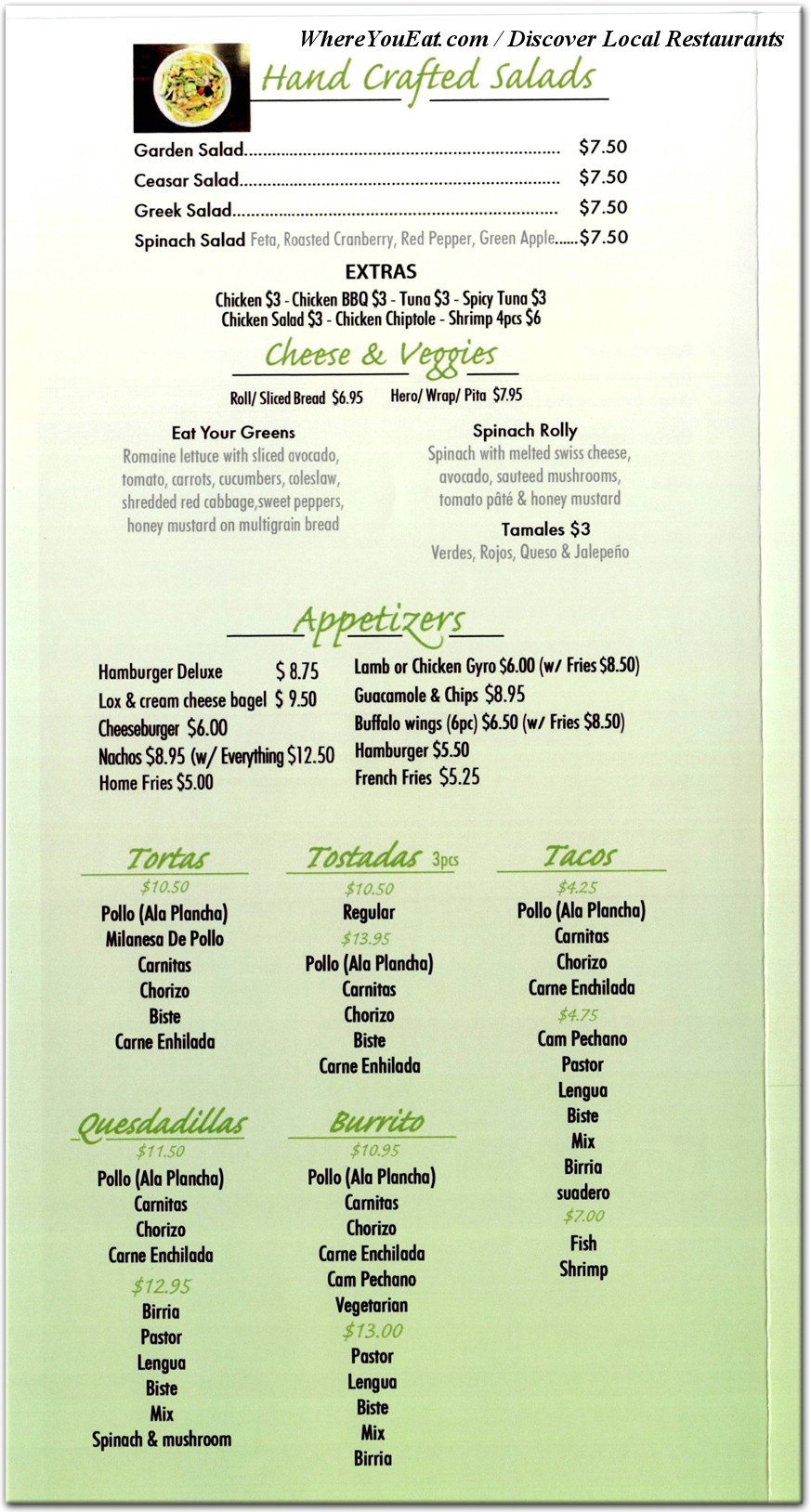 menu image