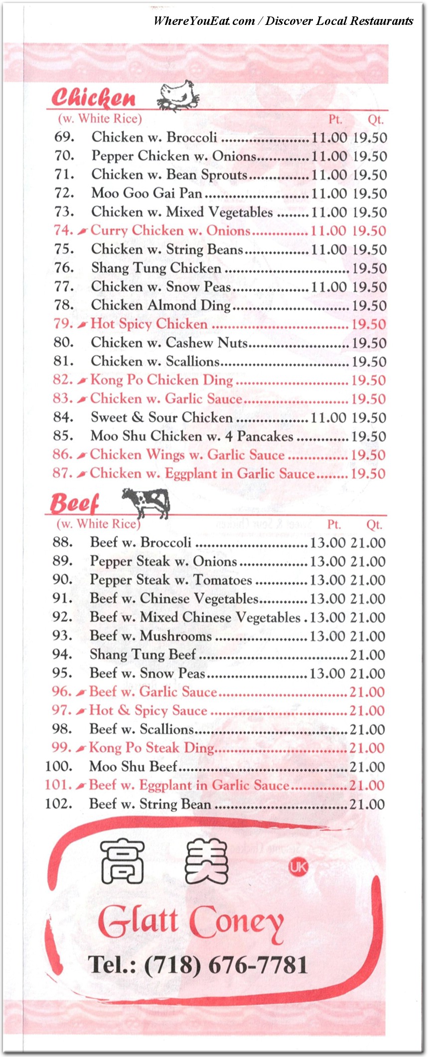 menu image
