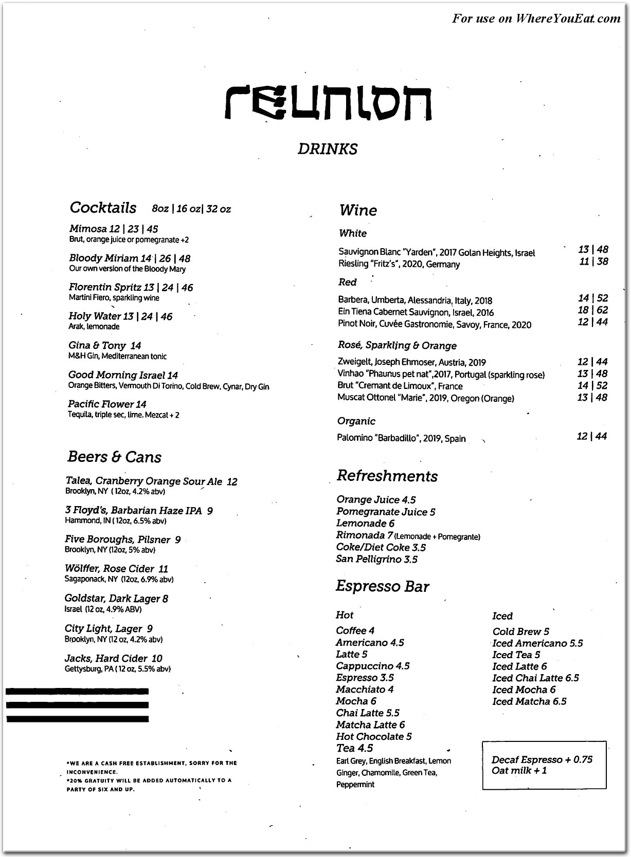 menu image