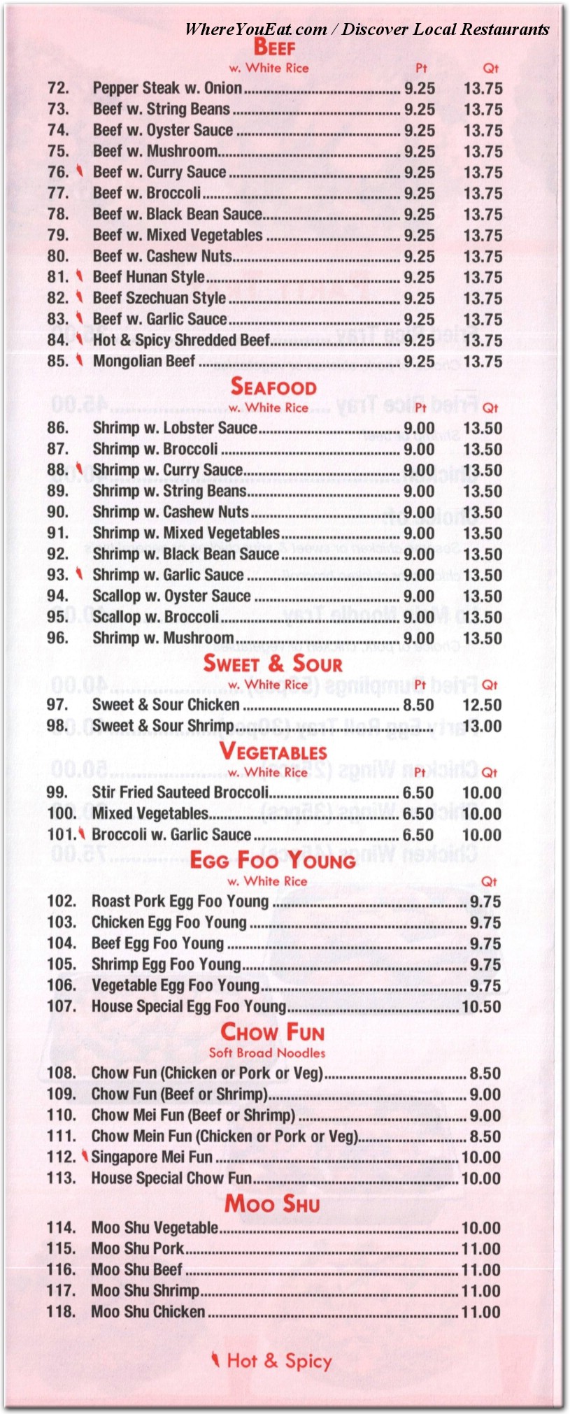 menu image