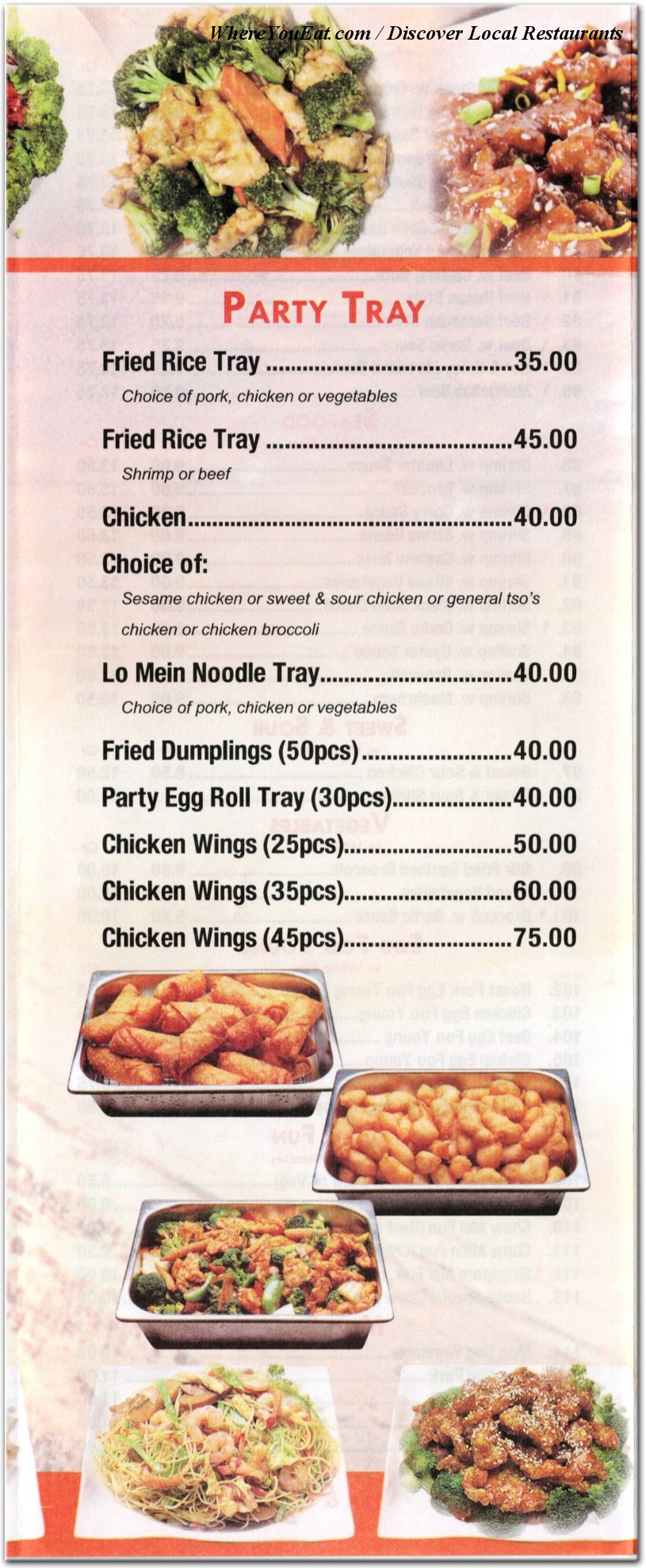 menu image