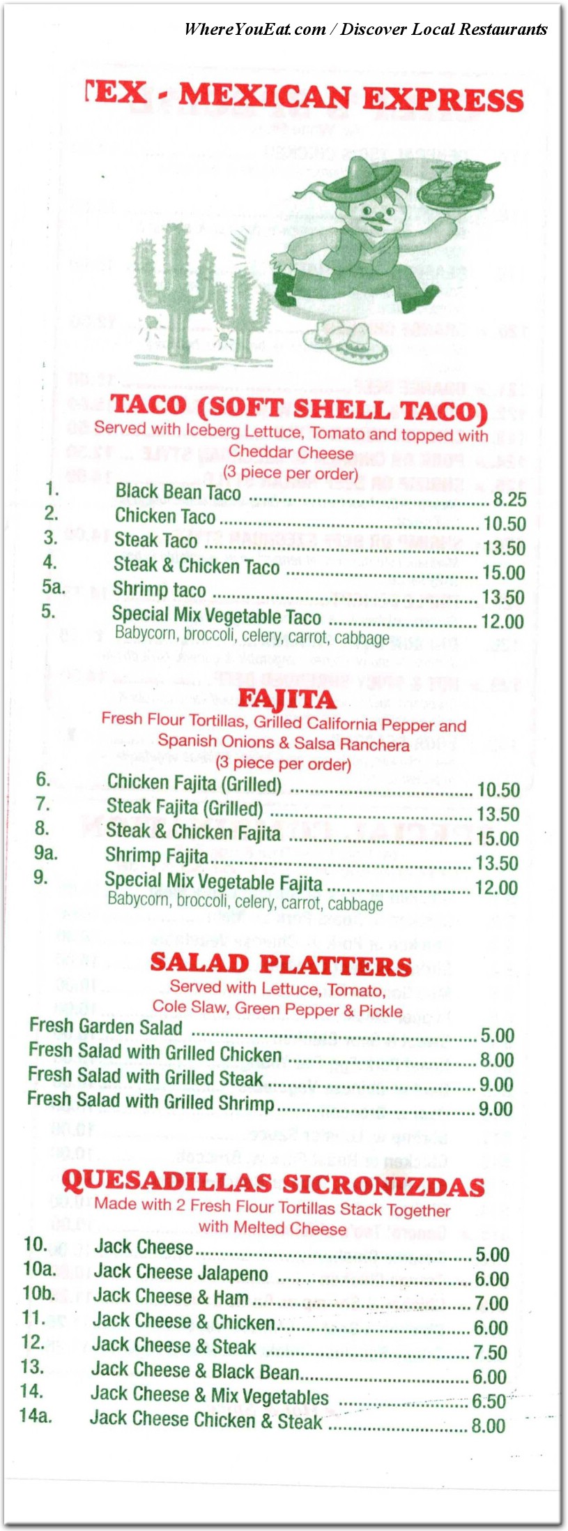 menu image