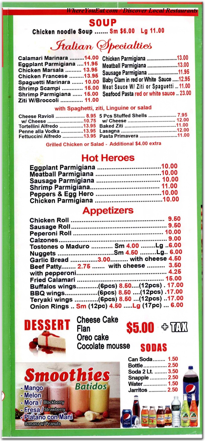 menu image