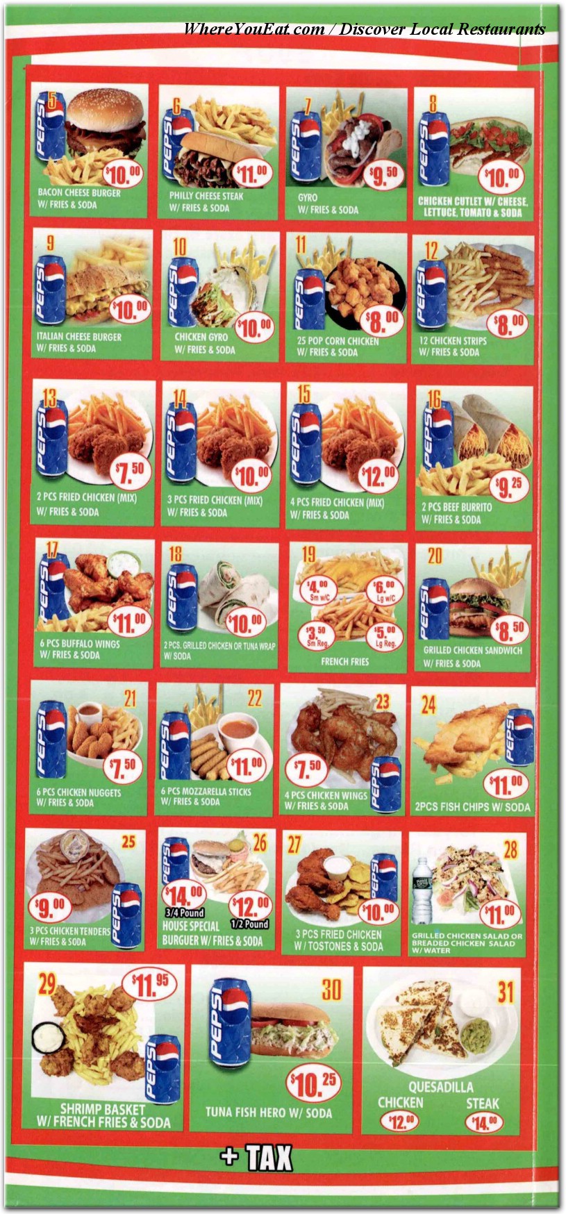menu image