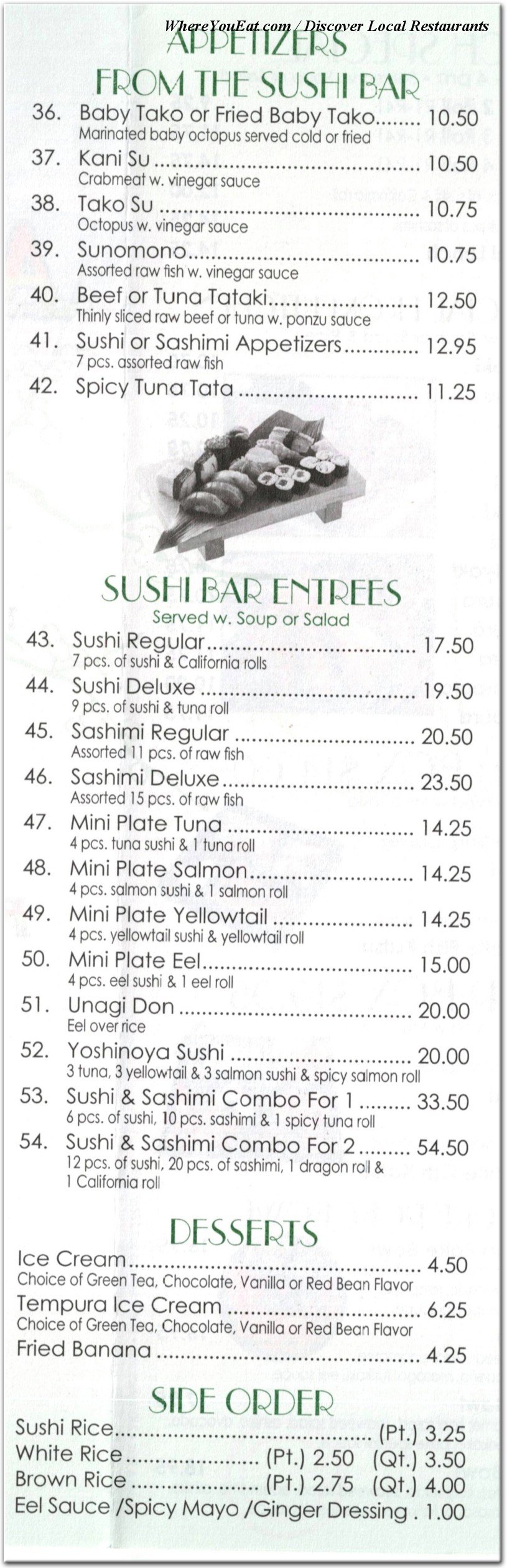 menu image