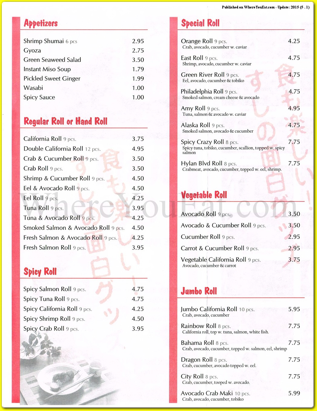 menu image