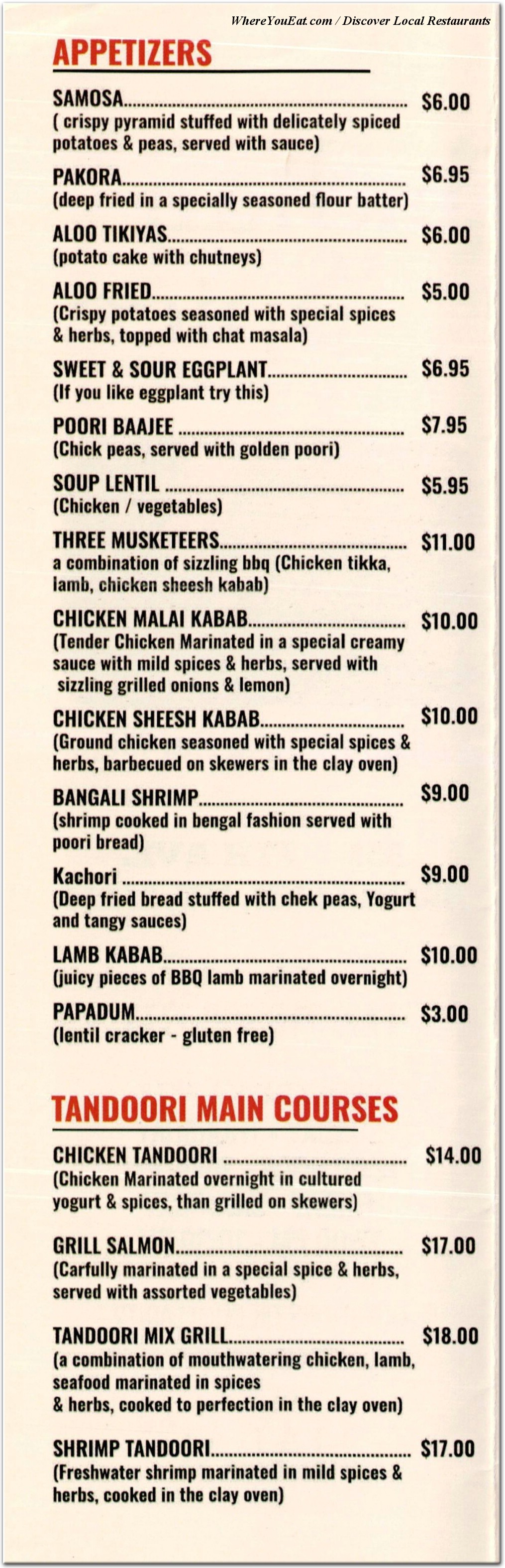 menu image