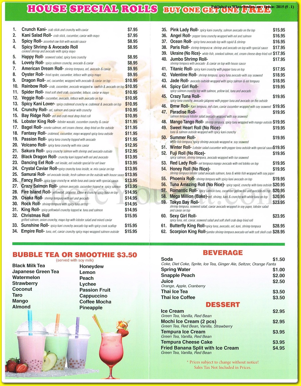 menu image