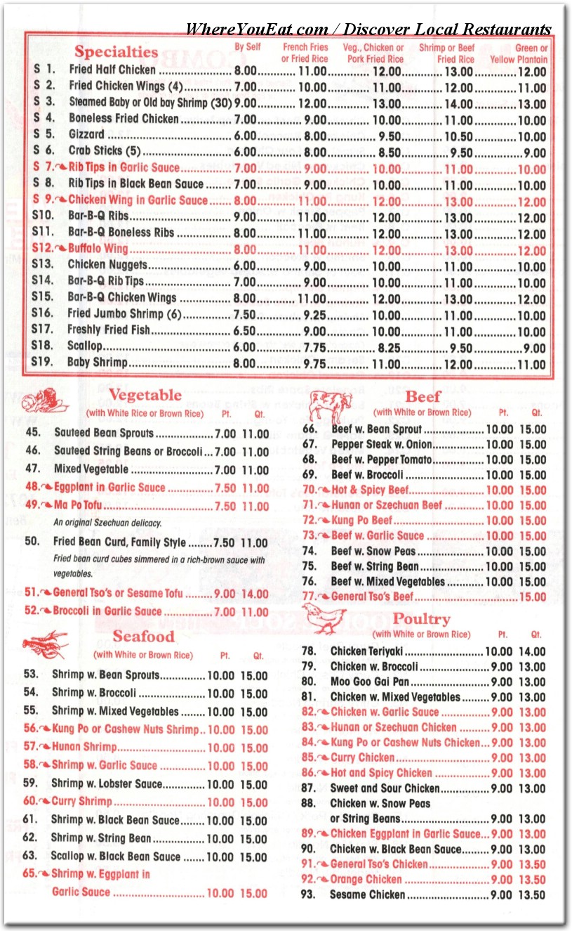 menu image